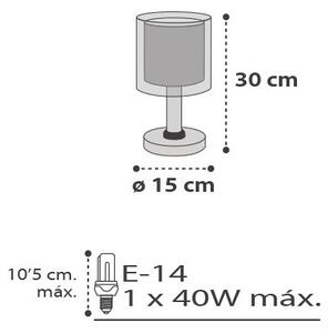 Dalber D-41411E - Lampada da tavolo per bambini CLOUDS 1xE14/40W/230V