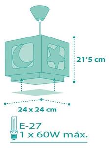 Dalber D-63232H - Lampadario per bambini MOONLIGHT 1xE27/60W/230V