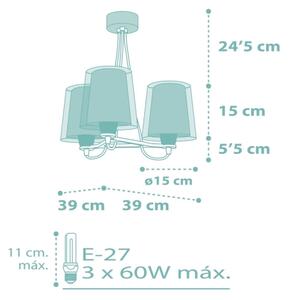 Dalber 81177H - Lampadario per bambini DREAM FLOWERS 3xE27/60W/230V