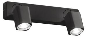 Ideal Lux - faretto da parete LED RUDY 2xGU10/7W/230V CRI 90 nero