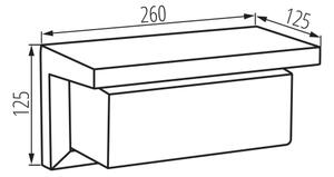 Kanlux 45816 - Applique da esterno LERTO 1xE27/15W/230V IP54 nera