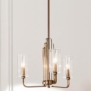 Quintiesse QN-KIMROSE3-BNB - Lampadario a stelo KIMROSE 3xE14/40W/230V oro