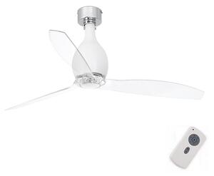 FARO 32025 - Ventilatore da soffitto MINI ETERFAN bianco opaco/limpido