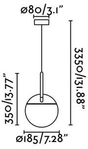 FARO 28375 - Lampadario a sospensione con filo MINE 1xE27/40W/230V