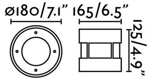 FARO 70589 - Lampada LED da incasso calpestabile per esterni SURIA-12 LED/12W/230V IK08 IP67