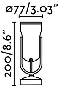 FARO 70035 - Applique a LED da esterno SLOT-1 LED/14W/230V IP65 3000K