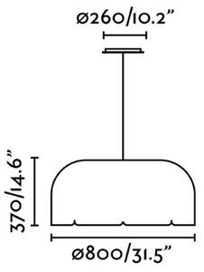 Faro 20104 - Lampadario LED a filo MUTE LED/24W/230V 4000K