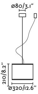 FARO 64314-48 - Lampadario a sospensione con filo MAMBO 1xE27/15W/230V rattan/nero