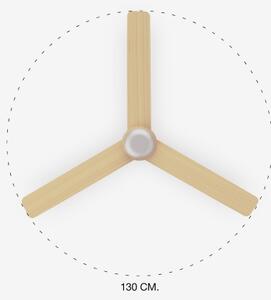 FARO 33816-20 - Ventilatore da soffitto LED PUNT LED/18W/230V Wi-Fi beige/bianco + telecomando