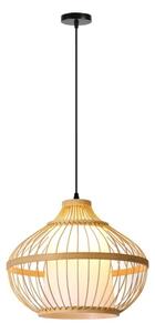 Immax 08256L - Lampadario a sospensione con filo PINCHOS 1xE27/40W/230V diametro 40 cm bambù