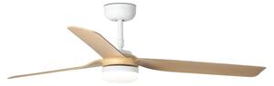 FARO 33816-20 - Ventilatore da soffitto LED PUNT LED/18W/230V Wi-Fi beige/bianco + telecomando
