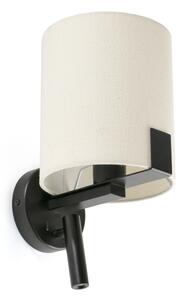 FARO 20053 - Applique a LED NILA 1xE27/15W/230V + LED/3W color crema/nero