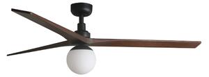 FARO 34276-11L - Ventilatore da soffitto KLIM L 1xE27/15W/230V noce/nero + +TC