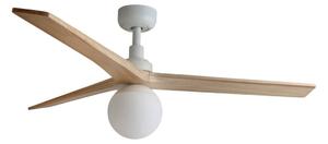 FARO 34280-11L - Ventilatore da soffitto KLIM M 1xE27/15W/230V pino/bianco + +TC