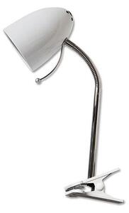 Aigostar - Lampada da tavolo con morsetto 1xE27/11W/230V bianco/cromo