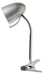Aigostar - Lampada da tavolo con morsetto 1xE27/11W/230V argento/cromo