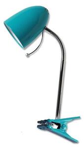 Aigostar - Lampada da tavolo con morsetto 1xE27/11W/230V blu/cromo