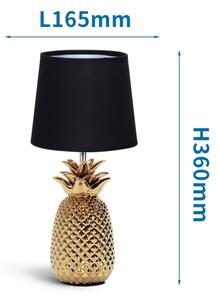 Aigostar - Lampada da tavolo 1xE14/40W/230V oro/nero