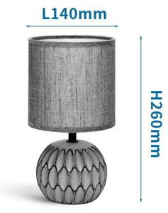 Aigostar - Lampada da tavolo 1xE14/40W/230V grigio
