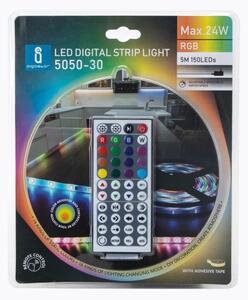 Aigostar - Striscia LED RGB Dimmerabile da esterno 5m LED/24W/12/230V IP65