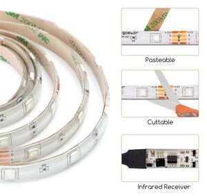 Aigostar - Striscia LED RGB Dimmerabile da esterno 3m LED/24W/12/230V IP65