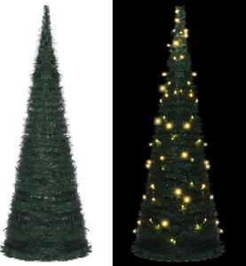 Albero di Natale Artificiale Apribile Preilluminato Verde 180cm