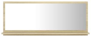 Specchio da Bagno Rovere Sonoma 90x10,5x37 cm Legno Multistrato