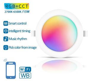 Aigostar -LED RGBW Lampada da incasso dimmerabile LED/15W/230V 2700-6500K Wi-Fi