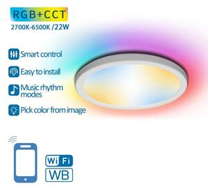 Aigostar - Plafoniera dimmerabile RGBW LED/22W/230V 2700-6500K Wi-Fi