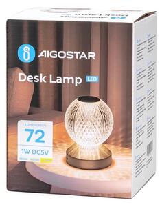 Aigostar-LED Lampada ricaricabile dimmerabile LED/1W/5V 2700/4000/6500K 1800mAh 13,5cm