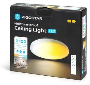 Aigostar - Plafoniera LED da bagno LED/18W/230V 3000-6000K IP54 + +TC
