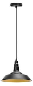 Aigostar - Lampadario a sospensione con filo 1xE27/60W/230V nero