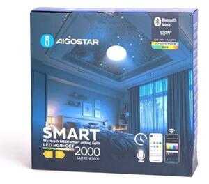 Aigostar LED RGBW plafoniera bagno 18W 230V IP44 con telecomando