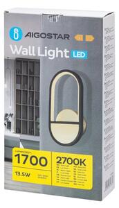 Aigostar - Applique a LED LED/13,5W/230V 2700K nero/oro