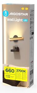 Aigostar - Applique a LED LED/6,5W/230V 2700K