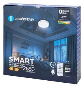 Aigostar-LED RGBW Plafoniera da bagno LED/24W/230V IP44+ telecomando