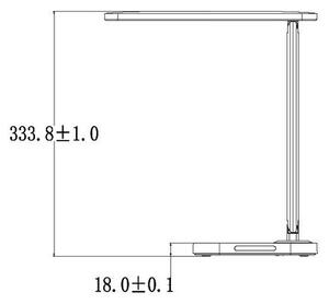 Lampada da tavolo touch LED dimmerabile con connettore USB KIARA LED/7W/230V bianco