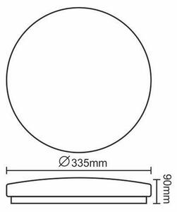 Plafoniera LED OPAL LED/18W/170-260V