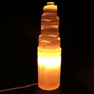 Lampada in Selenite Bianco naturale 3-4Kg