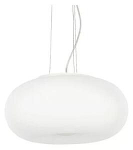 Ideal Lux Ulisse SP3 D52 lampadario in vetro soffiato e acidato bianco E27 60W