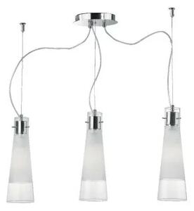 Ideal Lux Kuky SP3 lampadario cucina moderno a 3 luci in vetro E27 60W