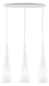 Ideal Lux Milk SP3 lampadario moderno da cucina a 3 luci