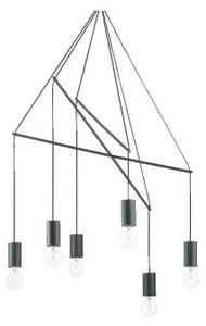 Ideal Lux Pop SP6 lampadari moderni in metallo rifiniti con vernice opaca E27 60W