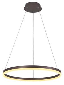 Brilagi - Lampadario LED dimmerabile a sospensione con cavo CIRCLE LED/42W/230V 3000-6500K marrone + telecomando
