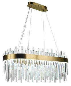Lampadario a sospensione con filo LED dimmerabile LED/100W/230V 3000-6500K oro + telecomando