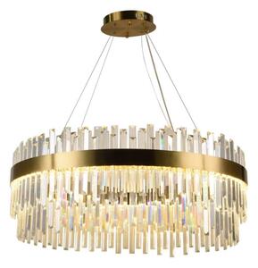 Lampadario a sospensione con filo LED dimmerabile LED/110W/230V 3000-6500K oro + telecomando
