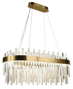 Lampadario a sospensione con filo LED dimmerabile LED/100W/230V 3000-6500K oro + telecomando