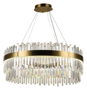 Lampadario a sospensione con filo LED dimmerabile LED/110W/230V 3000-6500K oro + telecomando