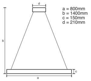 Lampadario a LED dimmerabile in cristallo su cavo LED/55W/230V con telecomando