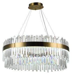 Lampadario a sospensione con filo LED dimmerabile LED/110W/230V 3000-6500K oro + telecomando